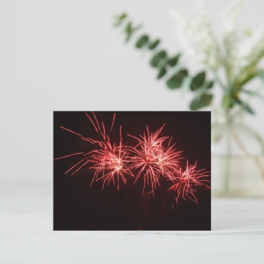 Vuurwerk Briefkaart (Staand voorkant)