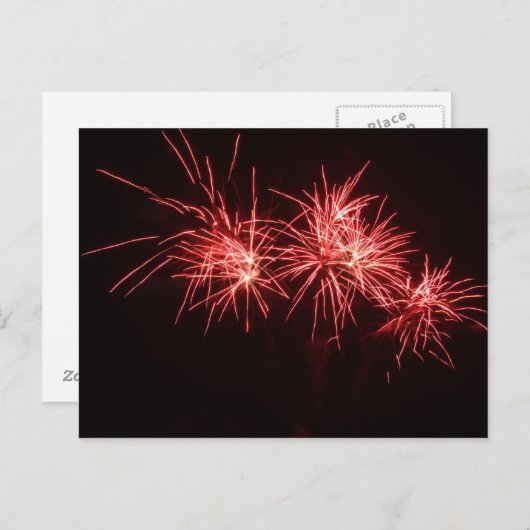 Vuurwerk Briefkaart (Voorkant / Achterkant)
