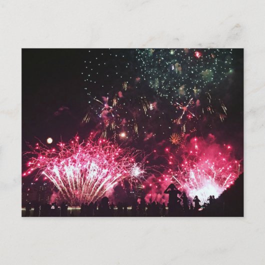 Vuurwerk Briefkaart (Voorkant)