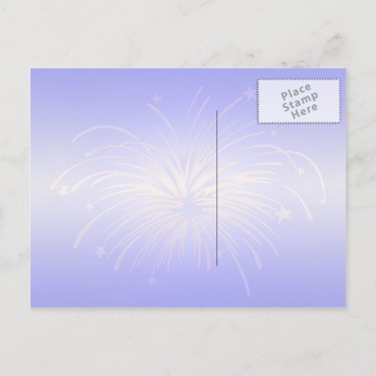 Vuurwerk Briefkaart van 4 juli (Achterkant)