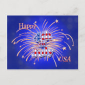 Vuurwerk Briefkaart van 4 juli (Voorkant)