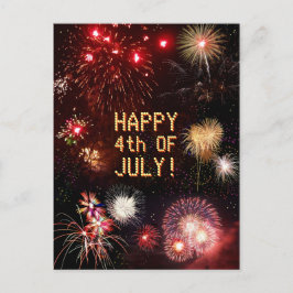 Vuurwerk Briefkaart van 4 juli