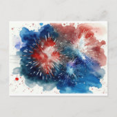 Vuurwerk Briefkaart van 4 juli (Voorkant)