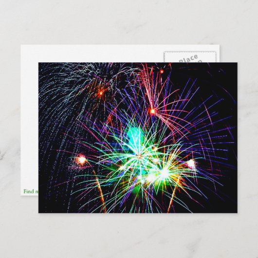 Vuurwerk Briefkaarten (Voorkant / Achterkant)