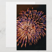 Vuurwerk Briefpapier (Voorkant / Achterkant)