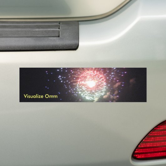 Vuurwerk Bumpersticker (Op auto)