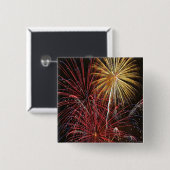Vuurwerk Button van 4 juli (Voorkant /achterkant)