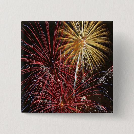 Vuurwerk Button van 4 juli (Voorkant)