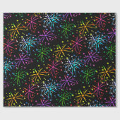 vuurwerk, cadeaupapier (Vlak)