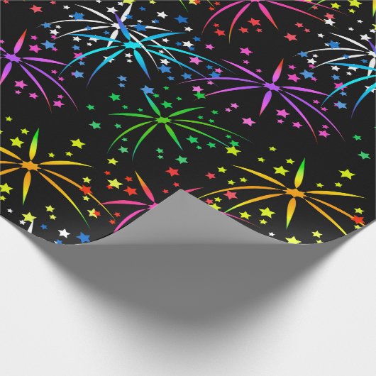 vuurwerk, cadeaupapier (Hoek)