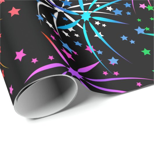 vuurwerk, cadeaupapier (Rol Hoek)