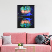 Vuurwerk Canvas Afdruk (Insitu (Woonkamer))