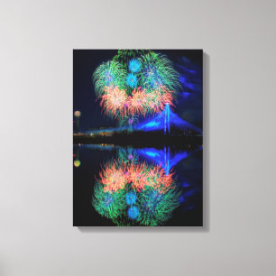 Vuurwerk Canvas Afdruk