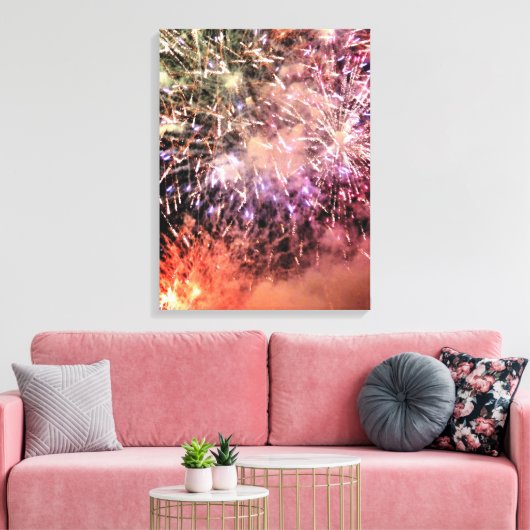 VUURWERK CANVAS AFDRUK (Insitu (Woonkamer))