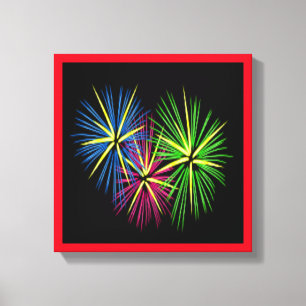 VUURWERK CANVAS AFDRUK