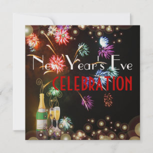 Vuurwerk champagnegloeddruppels kaart