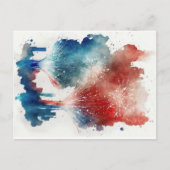 Vuurwerk Cityscape Briefkaart (Voorkant)