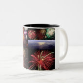 Vuurwerk Collectie Tweekleurige Koffiemok (Voorkant rechts)