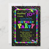 Vuurwerk Confetti Nieuwjaar op 10e verjaardag Kaart (Voorkant)