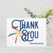 Vuurwerk Dankkaart Bedankkaart (Staand voorkant)