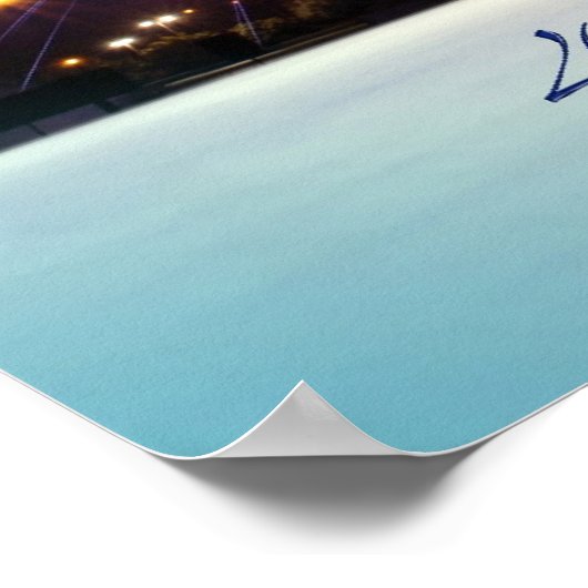 Vuurwerk dat de spieren bedekt poster (Hoek)