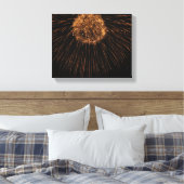 Vuurwerk/de Omslag van het Canvas Afdruk (Insitu (Slaapkamer))
