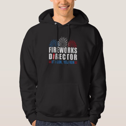 Vuurwerk Directeur 4 Juli als ik u in werking stel Hoodie (Voorkant)