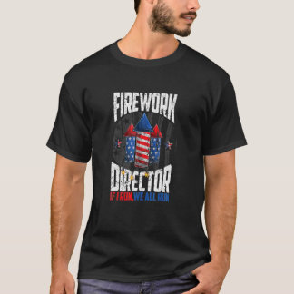 Vuurwerk directeur 4e juli ik voer je uit t-shirt