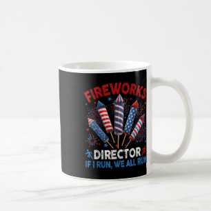 Vuurwerk directeur ik laat je rondlopen op 4 juli koffiemok