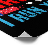 Vuurwerk directeur ik laat je rondlopen op 4 juli poster (Hoek)