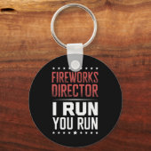 Vuurwerk directeur ik laat je rondlopen op 4 juli sleutelhanger (Voorkant)