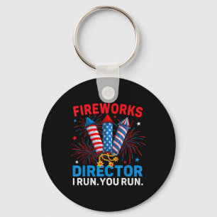 Vuurwerk directeur ik laat je rondlopen op 4 juli sleutelhanger