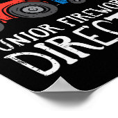 Vuurwerk Directeur Tractor 4th of July Boys Kinder Poster (Hoek)