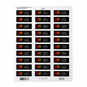 Vuurwerk display aangepaste retouradreslabels etiket (Full Sheet)