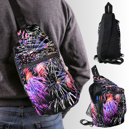 Vuurwerk Display Patriottische Vakantie Sling Bag