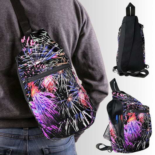 Vuurwerk Display Patriottische Vakantie Sling Bag