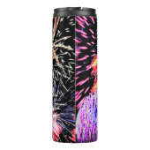 Vuurwerk Display Patriottische Vakantie Thermosbeker (Achterkant)