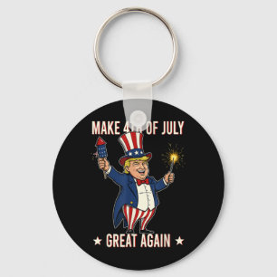 Vuurwerk Donald Trump maakt 4 juli weer geweldig Sleutelhanger