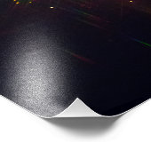 Vuurwerk door 3D-bril 2 Foto Afdruk (Hoek)