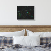 Vuurwerk door een 3D-bril 3  Canvas Afdruk (Insitu (Slaapkamer))