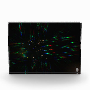 Vuurwerk door een 3D-bril 3 Fotoblokken