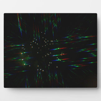 Vuurwerk door een 3D-bril 3 Fotoplaat