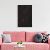 Vuurwerk door een 3D-bril 6 Canvas Afdruk (Insitu (Woonkamer))