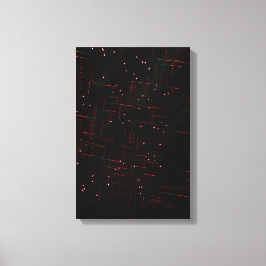 Vuurwerk door een 3D-bril 6 Canvas Afdruk (Voorkant)