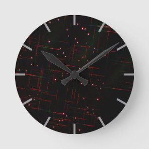 Vuurwerk door een 3D-bril 6 Ronde Klok