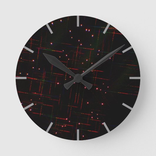 Vuurwerk door een 3D-bril 6 Ronde Klok (Voorkant)