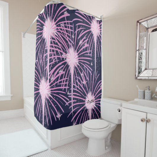 Vuurwerk Douchegordijn (In situ)