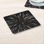 Vuurwerk Drink Ondersetters Kartonnen Onderzetters (Schuin)