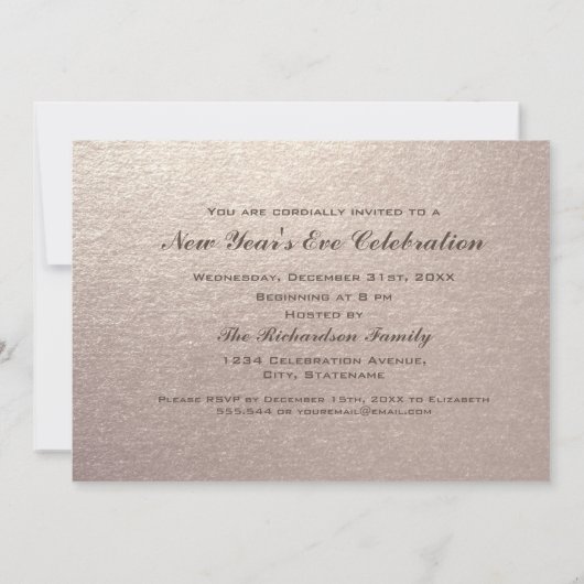 Vuurwerk en Aftellen Oudejaarsfeest Kaart (Achterkant)