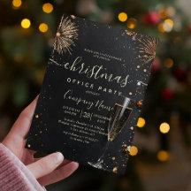 Vuurwerk en champagne vakantie Kantoor Party